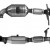 Катализатор BM80443H Ford Kuga
