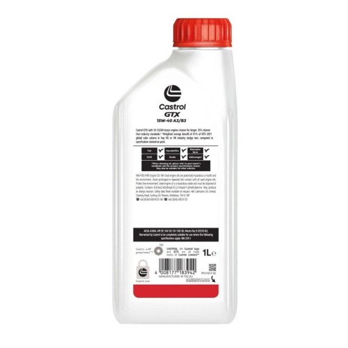 Двигателно масло Cаstrol GTX 15W40 1L
