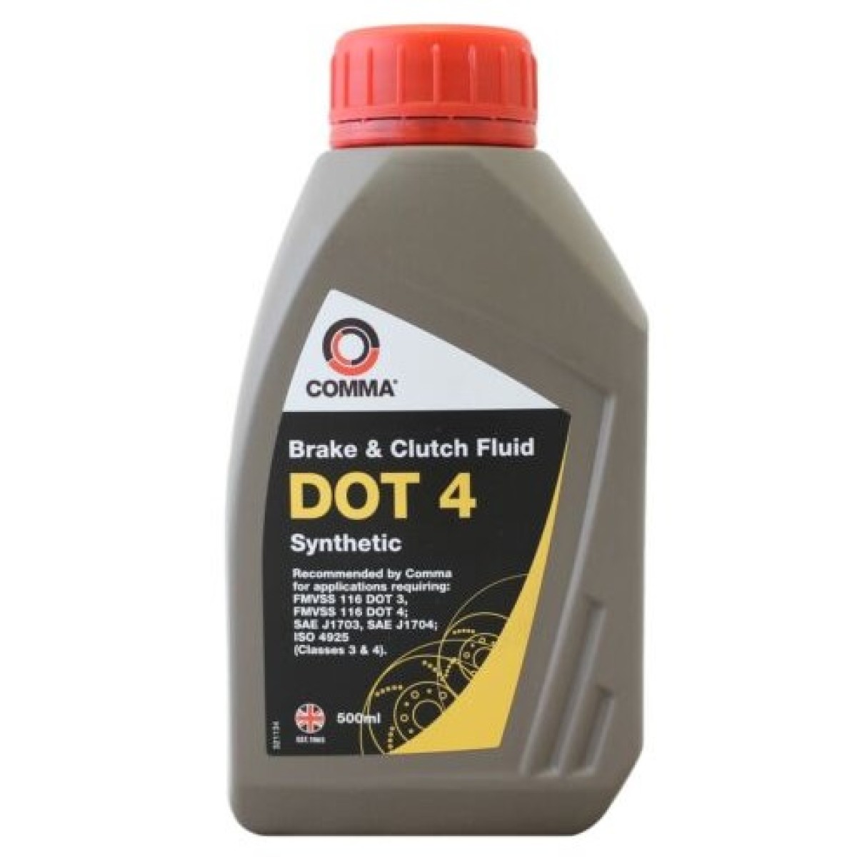 Спирачна течност Comma 0.5L DOT 4