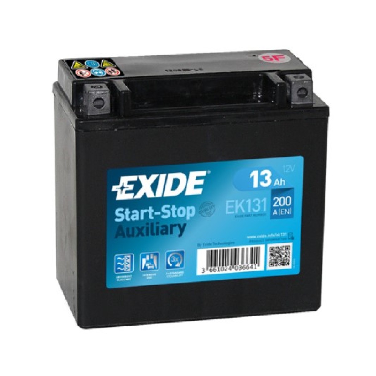 Допълнителен акумулатор EXIDE EK131 13 Ah Mercedes