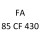 FA 85 CF 430 XF 315 M 428 к.с. 1998-2000