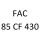 FAC 85 CF 430 XF 315 M 428 к.с. 1998-2000