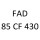 FAD 85 CF 430 XF 315 M 428 к.с. 1998-2000