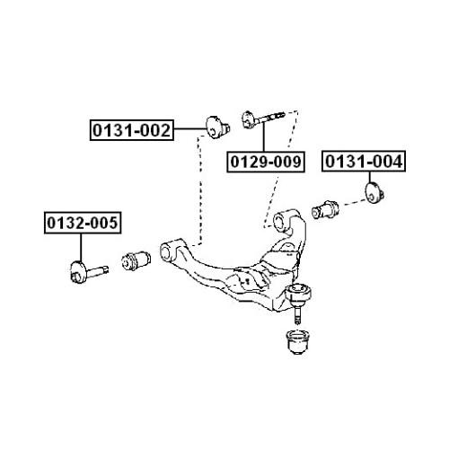 Гайка 0131-004 реглажна Lexus Toyota