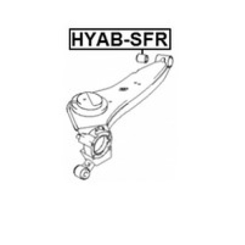 Тампон заден носач HYAB-SFR Hyundai Santa Fe