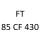FT 85 CF 430 XF 315 M 428 к.с. 1998-2000
