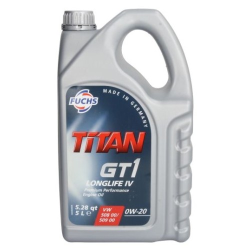 Двигателно масло FUCHS TITAN GT1 LL IV 0W20 5L