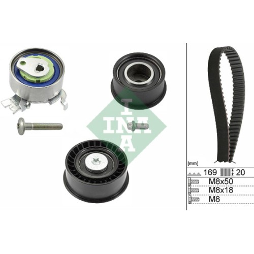 Комплект ангренажен ремък 530 0078 10 Opel