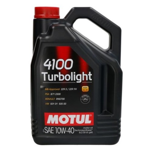 Двигателно масло Motul 4100 TURBOLIGHT 10W40 5L
