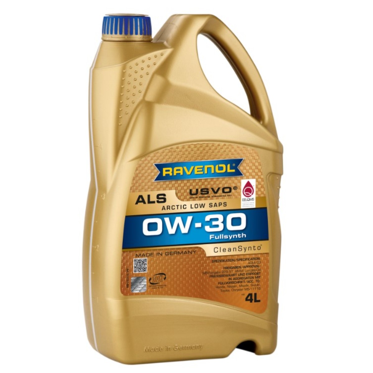 Двигателно масло Ravenol Artic Low SAPS ALS 0W30 4L