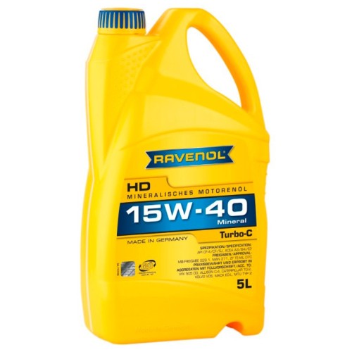 Двигателно масло Ravenol Turbo-C HD-C 15W40 5L