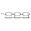 Задни накладки 0957.02 Chevrolet Kia Lada Opel Peugeot