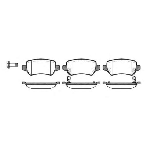 Задни накладки 0957.02 Chevrolet Kia Lada Opel Peugeot