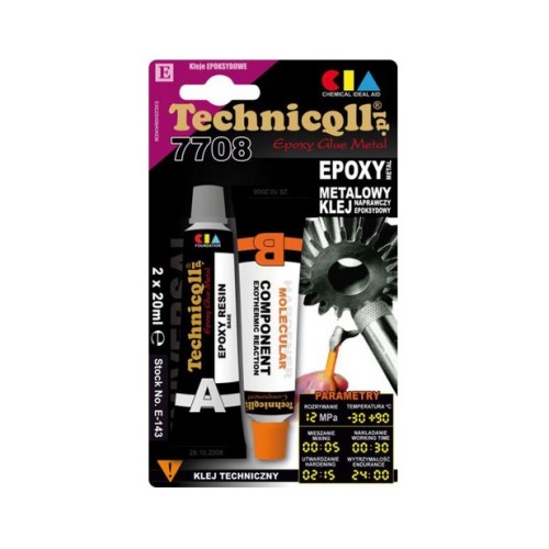 Лепило за метал E-143 2x20ml