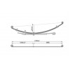 Ресорни листове пакет 5бр. MR519580019 ZT Mitsubishi