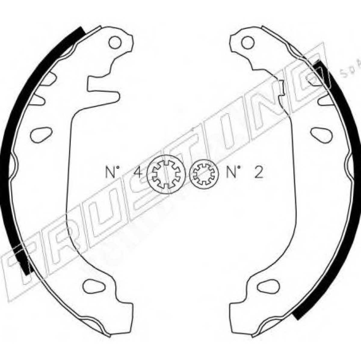 Спирачни челюсти 022.032 Citroen Peugeot