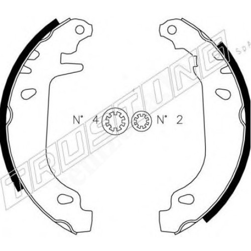 Спирачни челюсти 022.032 Citroen Peugeot