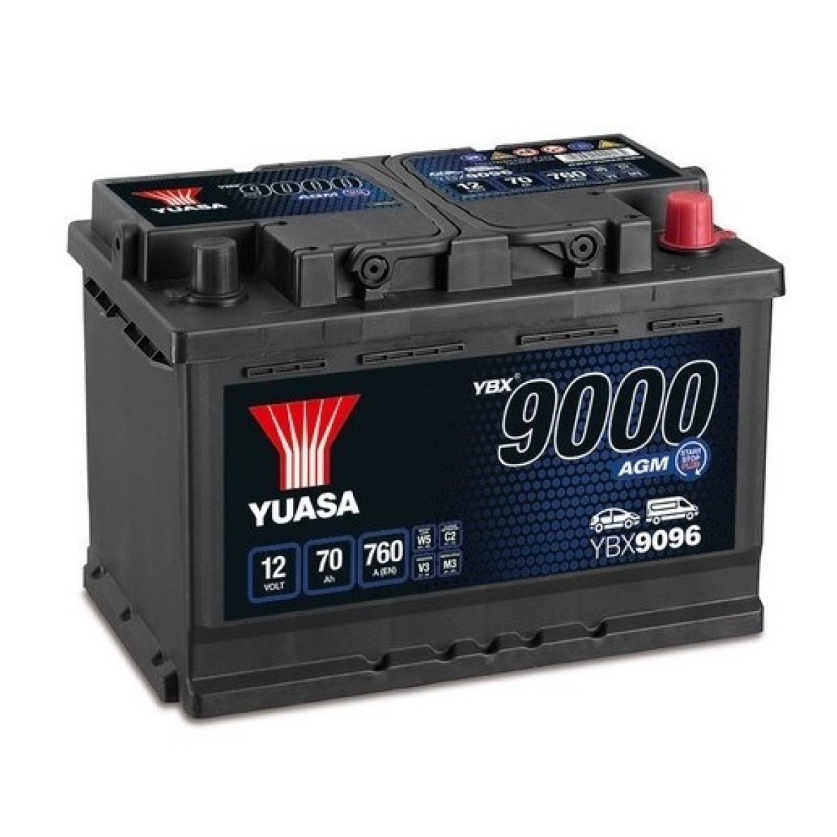 Акумулатор YUASA YBX9096 70 Ah
