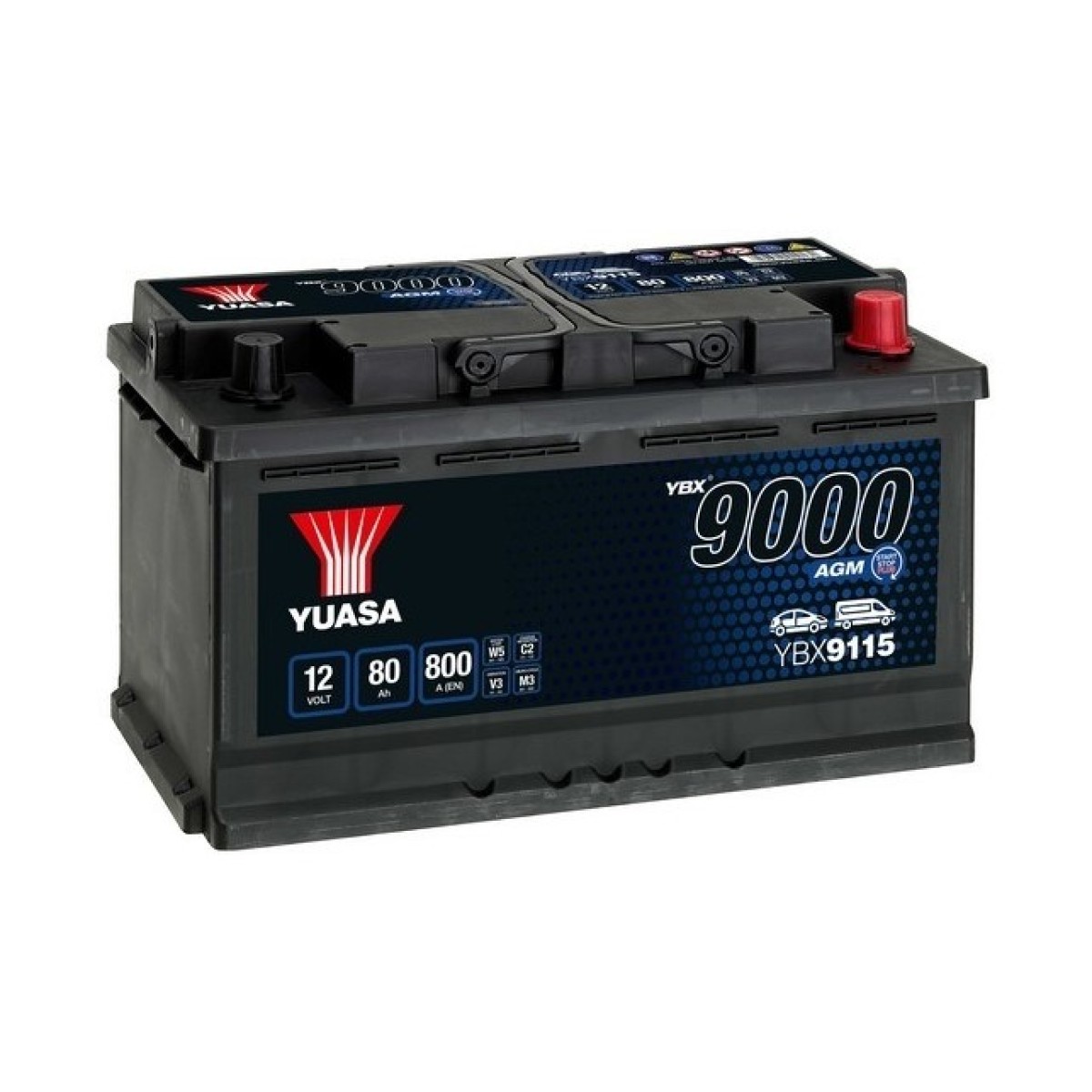 Акумулатор YUASA YBX9115 80 Ah